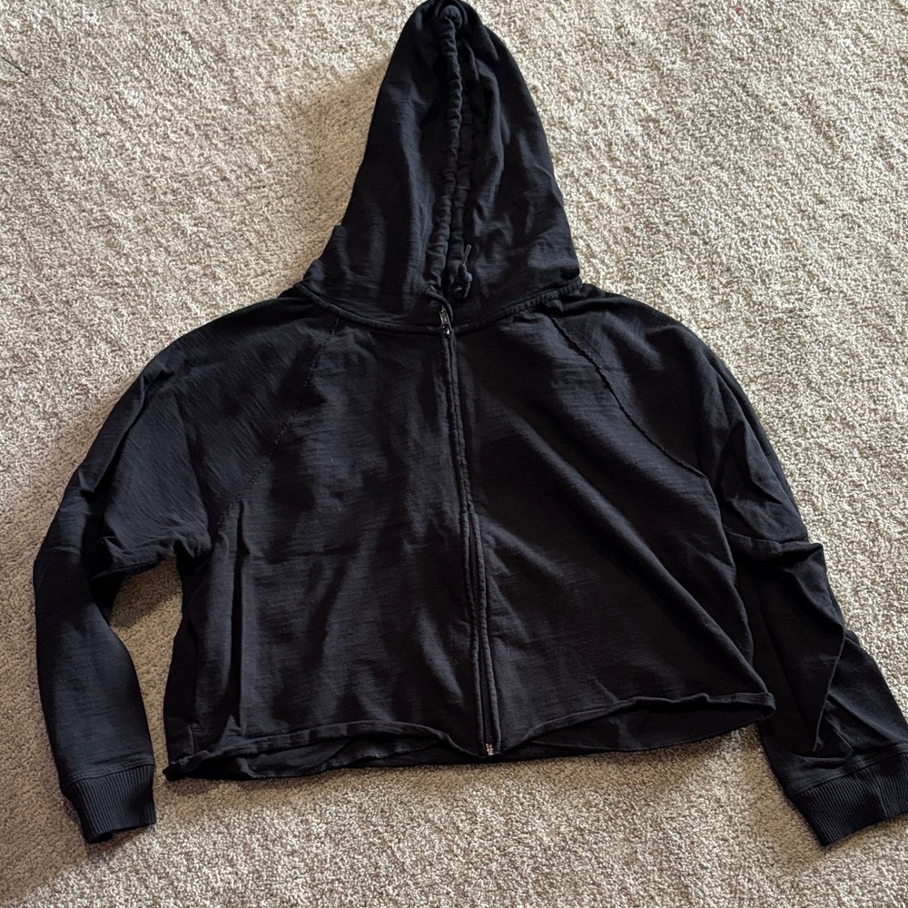 Victoria's Secret Black Zip-Up Hoodie